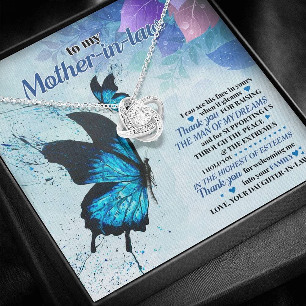 To My Mother-in-Law Highest of Esteems Love Knot Necklace - KDadorn