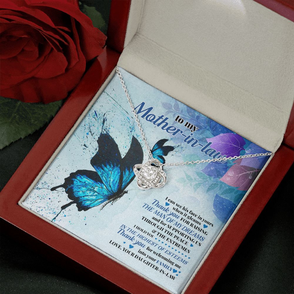 To My Mother-in-Law Highest of Esteems Love Knot Necklace - KDadorn