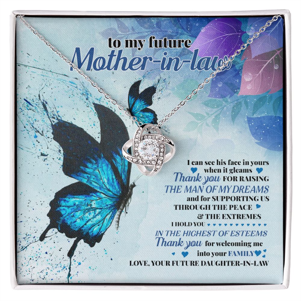 To My Future Mother-in-Law Highest of Esteems Love Knot Necklace - KDadorn