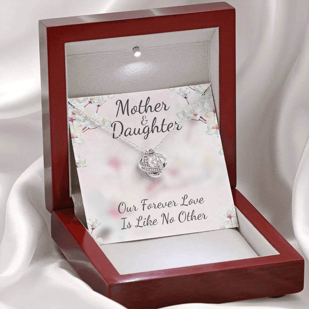 Mother and Daughter Like No Other Love Knot Necklace - KDadorn