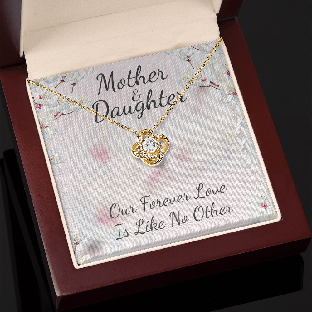 Mother and Daughter Like No Other Love Knot Necklace - KDadorn