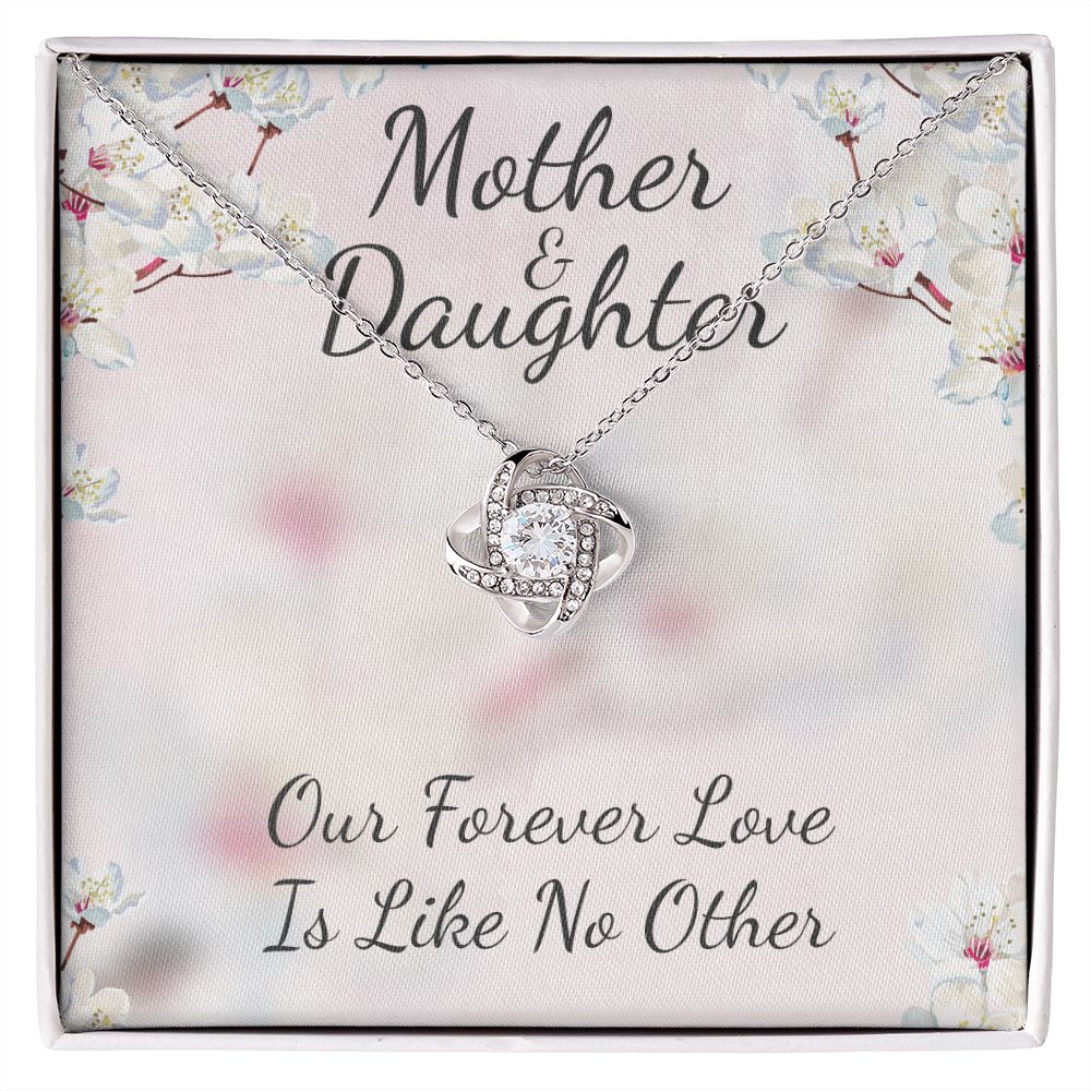 Mother and Daughter Like No Other Love Knot Necklace - KDadorn