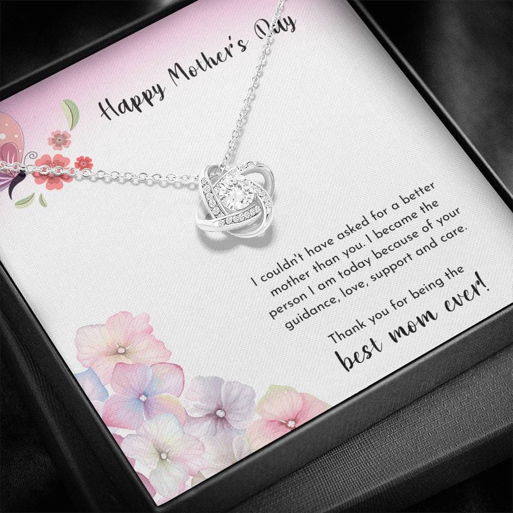 To The Best Mom Ever Love Knot Necklace - KDadorn