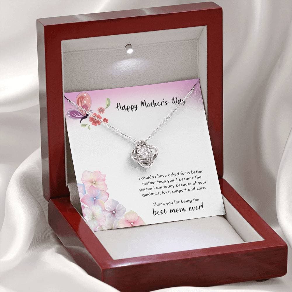 To The Best Mom Ever Love Knot Necklace - KDadorn
