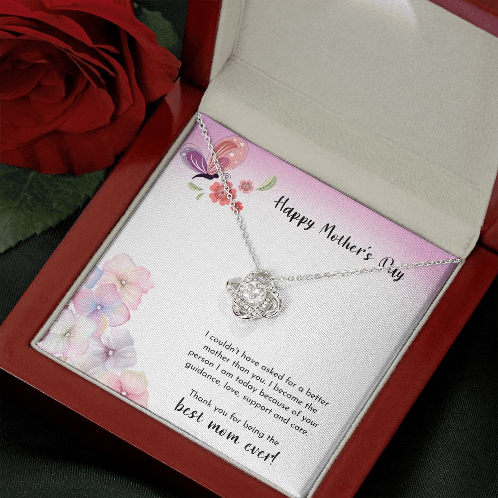 To The Best Mom Ever Love Knot Necklace - KDadorn
