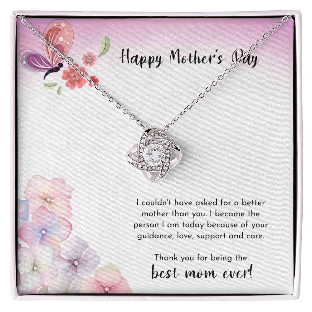 To The Best Mom Ever Love Knot Necklace - KDadorn