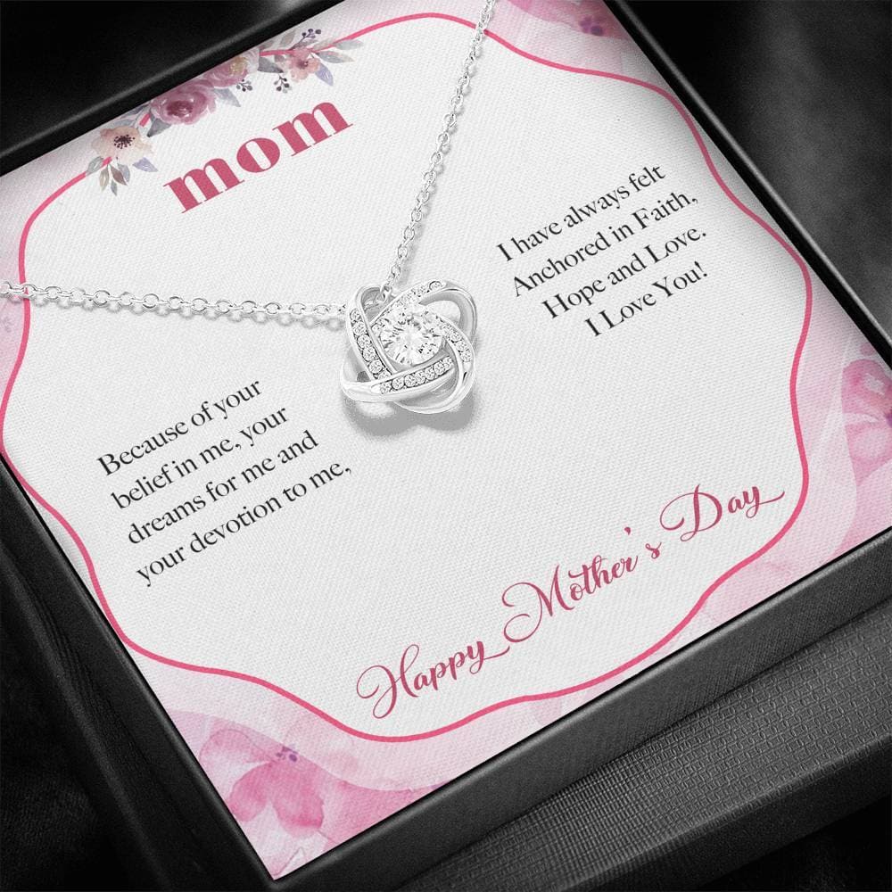 Anchored in Faith Mother's Day Love Knot Necklace - KDadorn