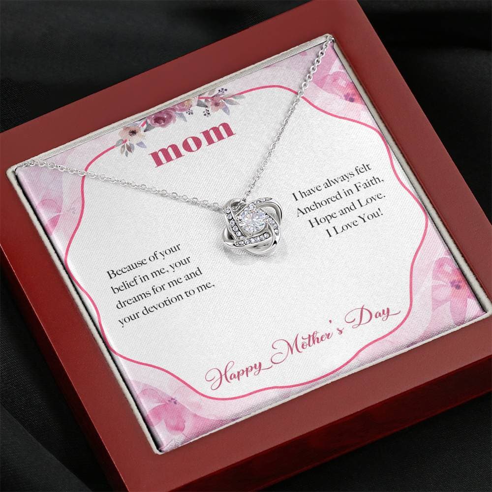 Anchored in Faith Mother's Day Love Knot Necklace - KDadorn