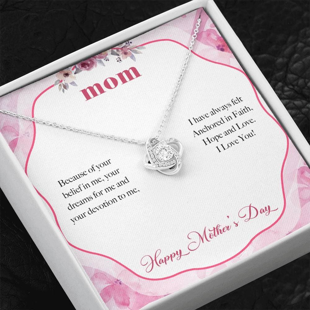 Anchored in Faith Mother's Day Love Knot Necklace - KDadorn