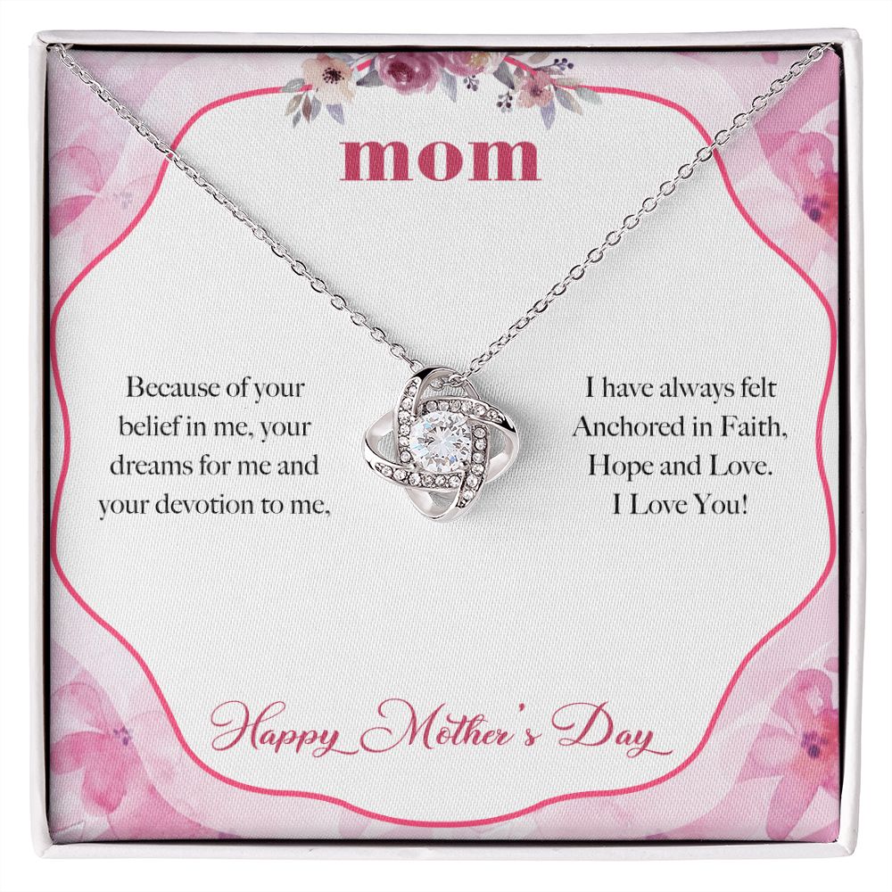 Anchored in Faith Mother's Day Love Knot Necklace - KDadorn