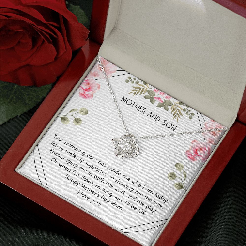 Mother and Son Your Nurturing Care Love Knot Necklace - KDadorn