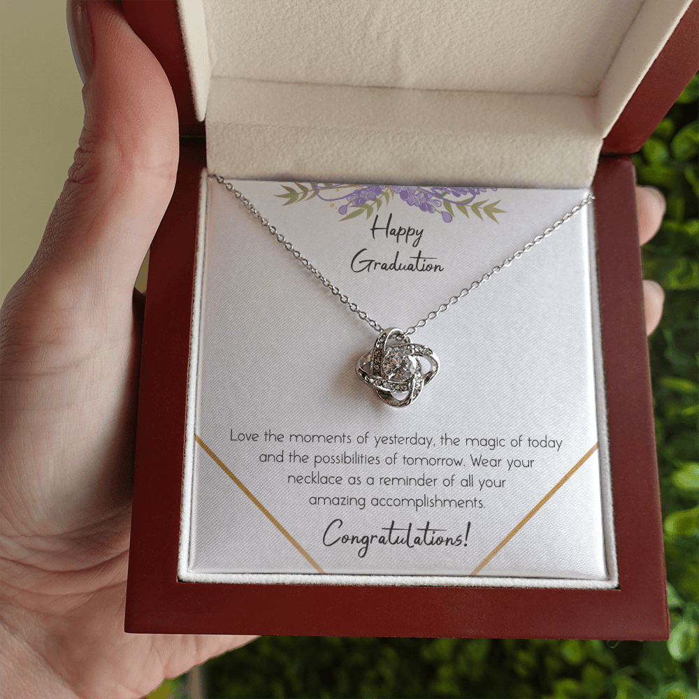Happy Graduation Love Knot Necklace - KDadorn