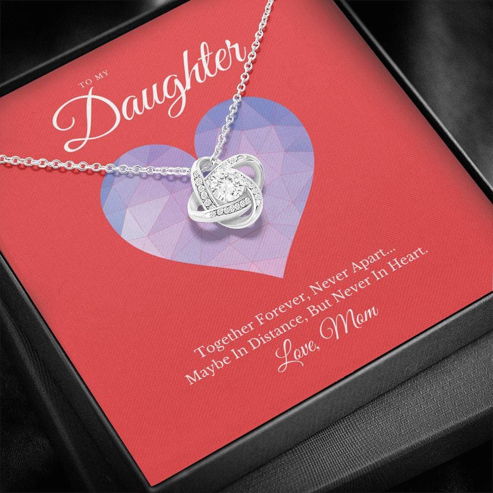 To My Daughter From Mom Love Knot Necklace - KDadorn