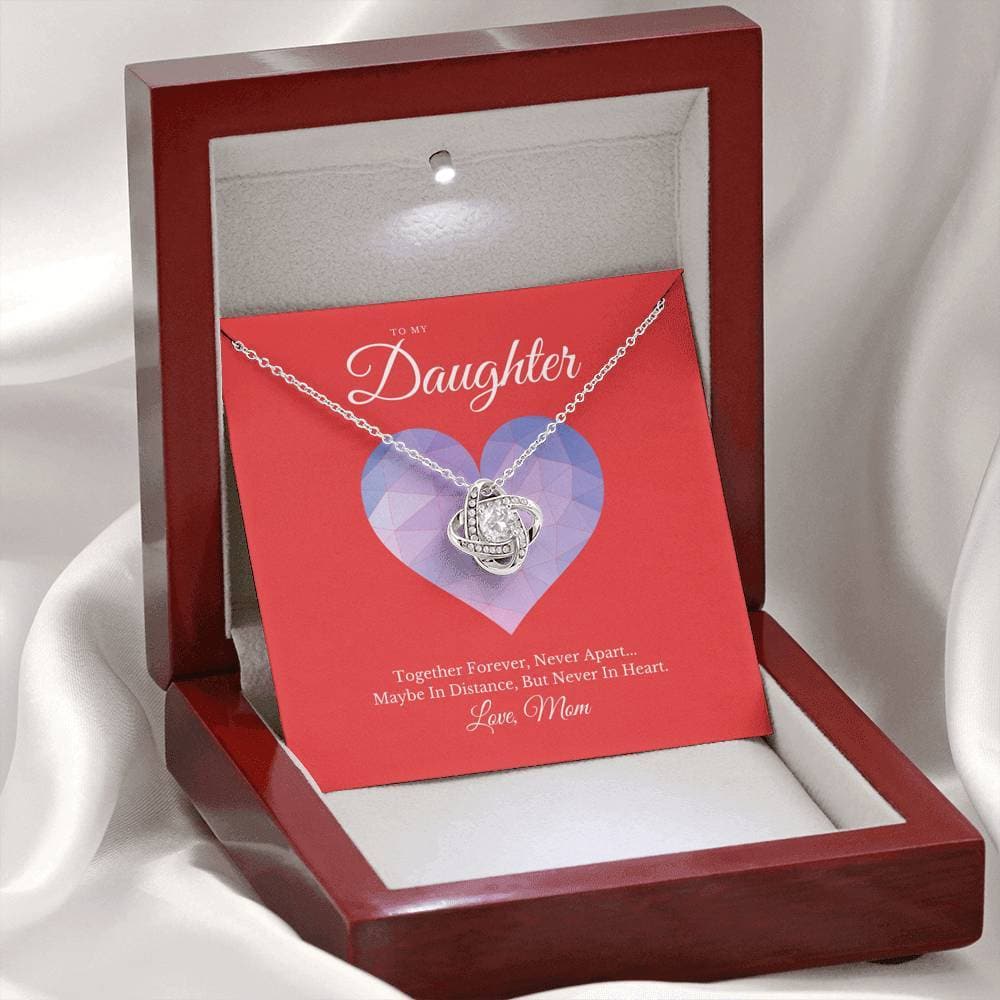 To My Daughter From Mom Love Knot Necklace - KDadorn