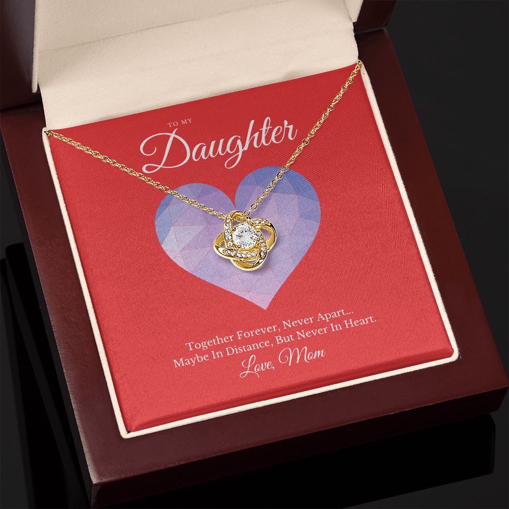 To My Daughter From Mom Love Knot Necklace - KDadorn