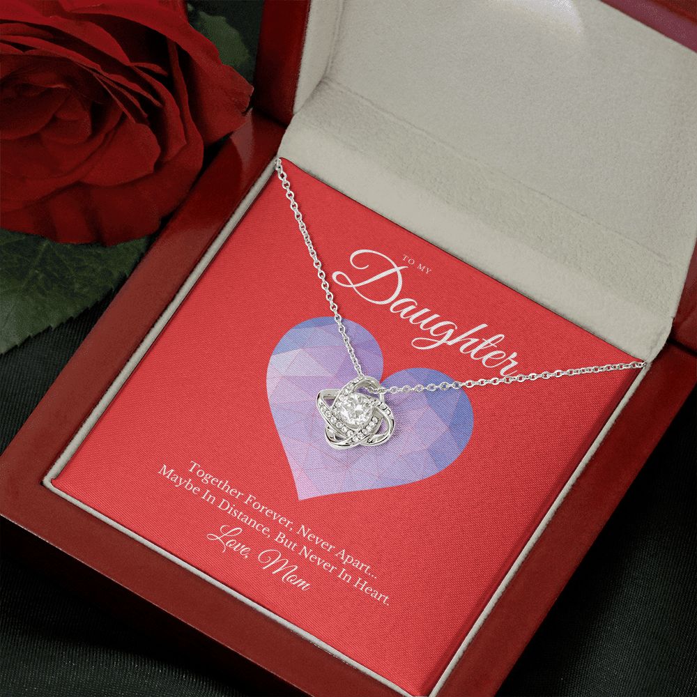 To My Daughter From Mom Love Knot Necklace - KDadorn