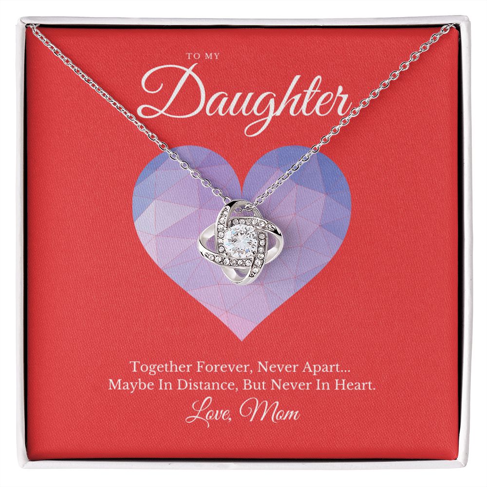 To My Daughter From Mom Love Knot Necklace - KDadorn