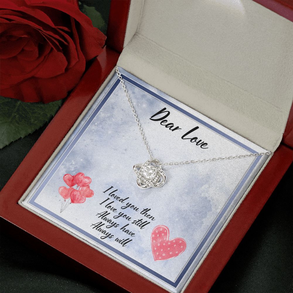 Dear Love Always Have Always Will Love Knot Necklace - KDadorn