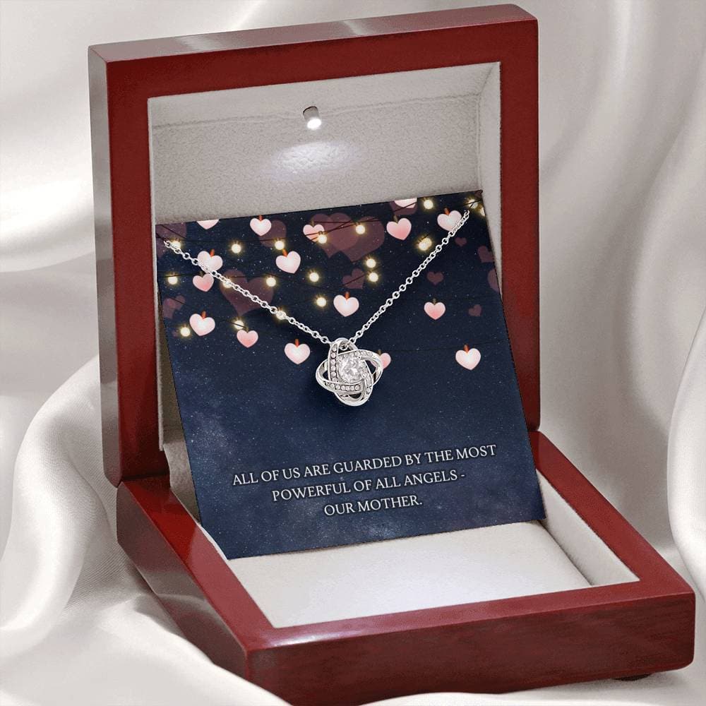 Guarded by our Mother Love Knot Necklace - KDadorn