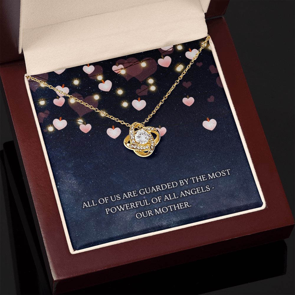 Guarded by our Mother Love Knot Necklace - KDadorn