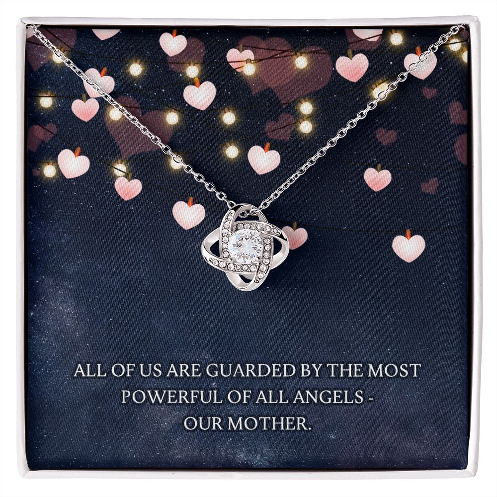 Guarded by our Mother Love Knot Necklace - KDadorn