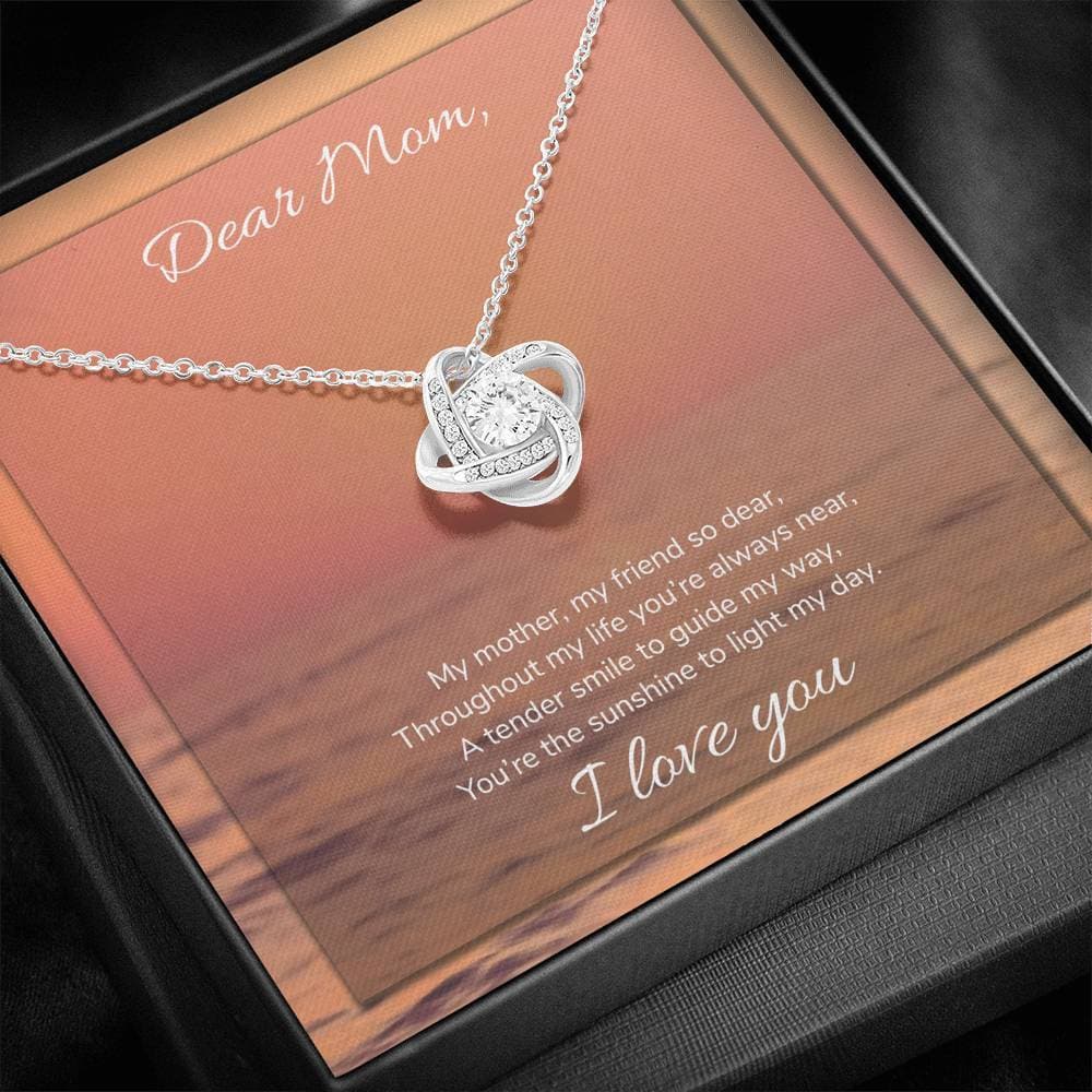 Mom The Sunshine To Light My Day Love Knot Necklace - KDadorn