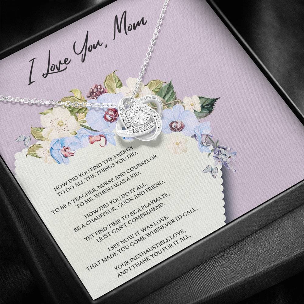Mom How Did You Do It? Love Knot Necklace - KDadorn
