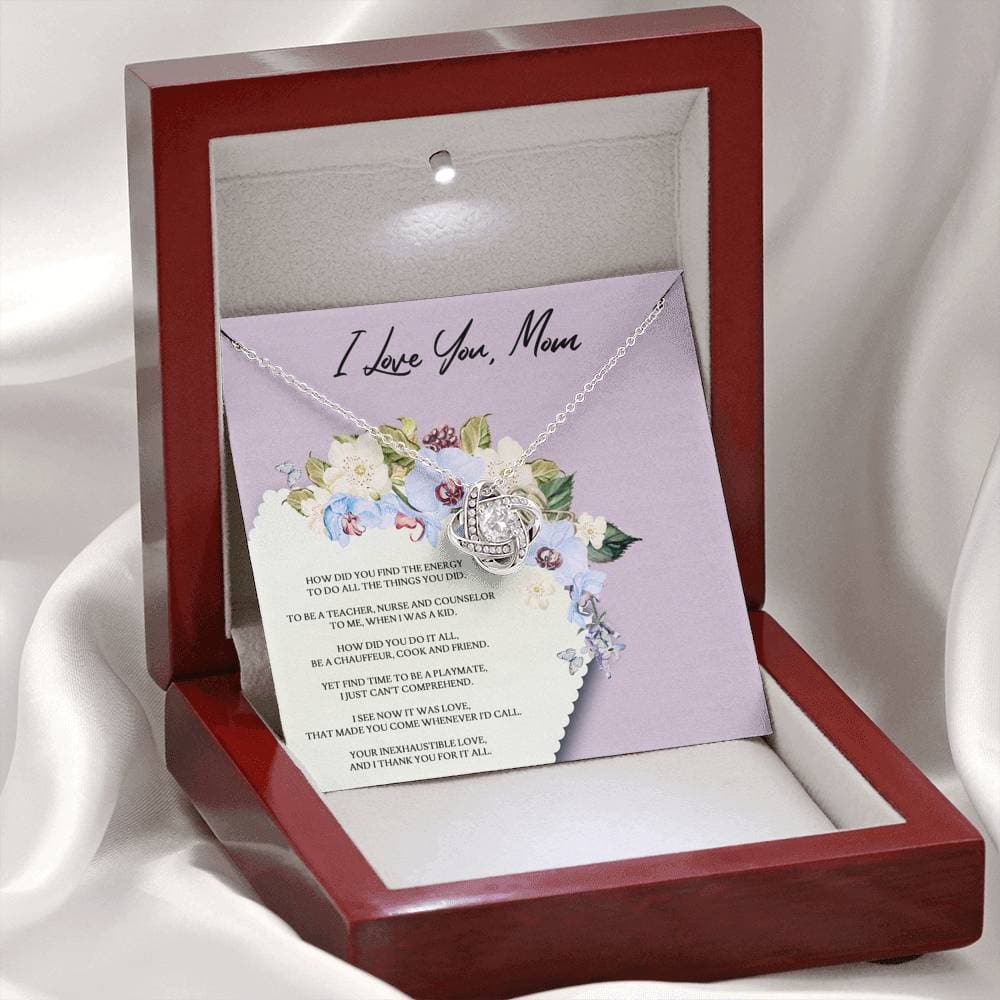 Mom How Did You Do It? Love Knot Necklace - KDadorn