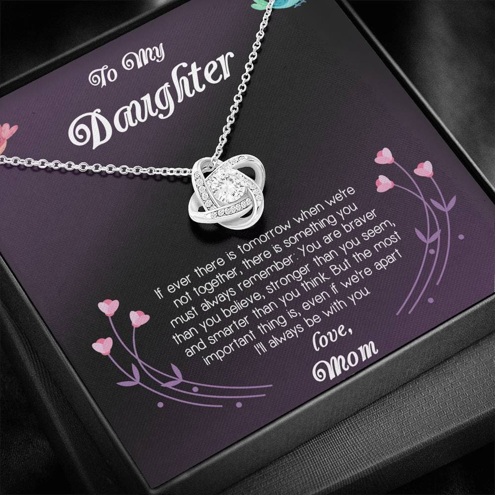 To My Daughter Love Mom Love Knot Necklace - KDadorn