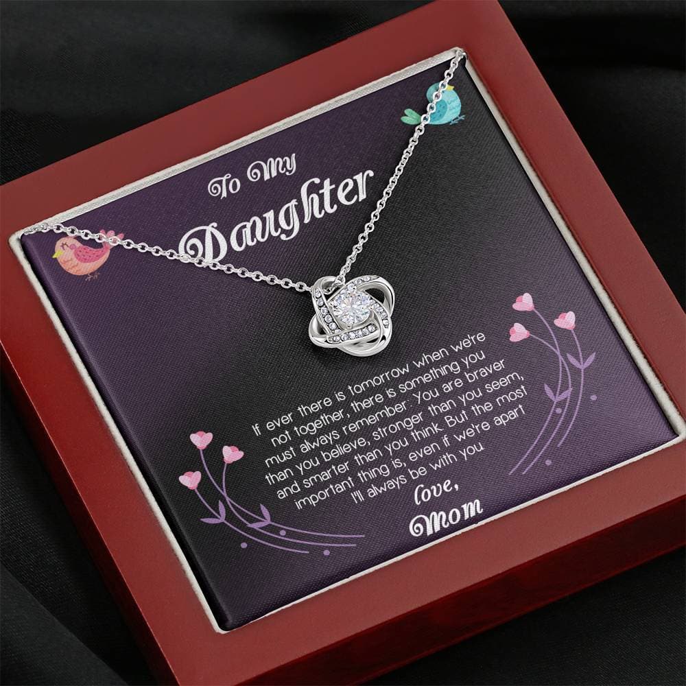 To My Daughter Love Mom Love Knot Necklace - KDadorn
