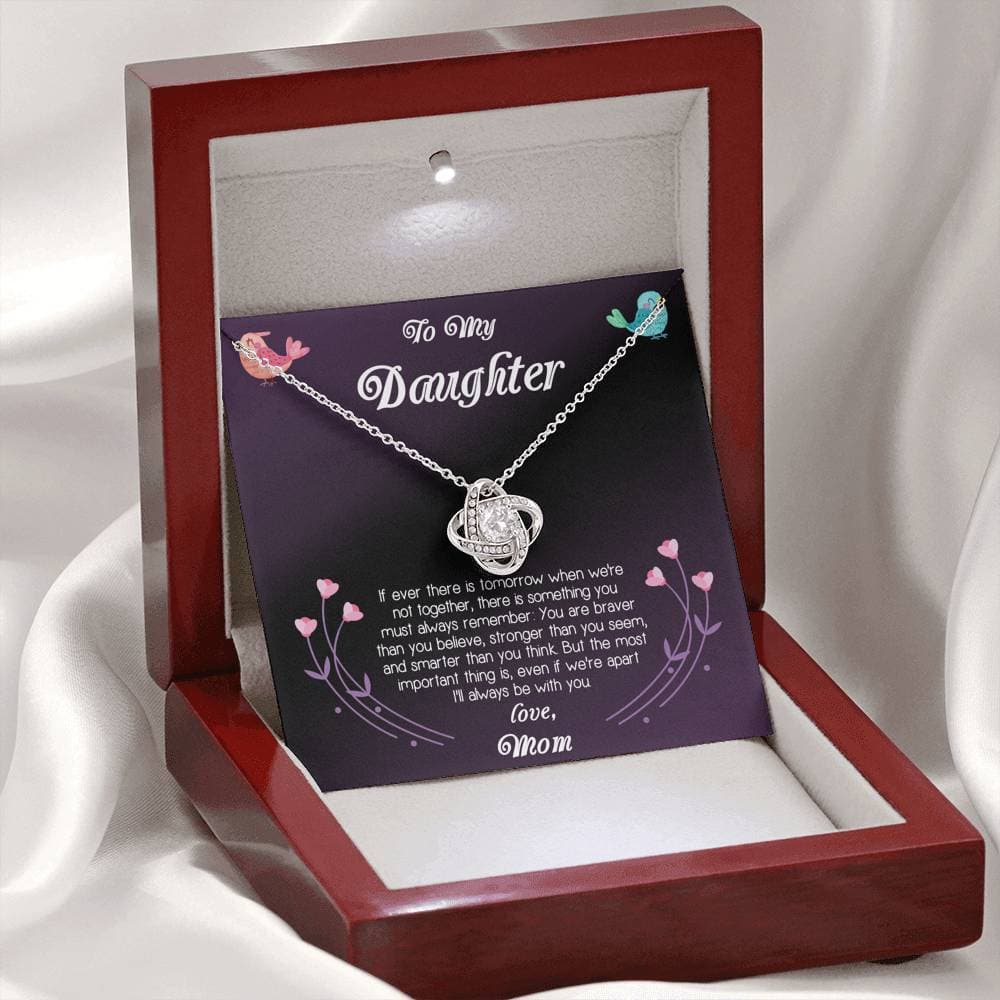 To My Daughter Love Mom Love Knot Necklace - KDadorn