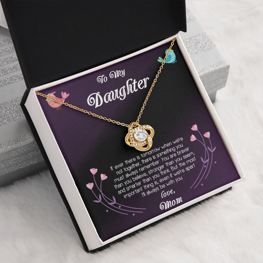 To My Daughter Love Mom Love Knot Necklace - KDadorn