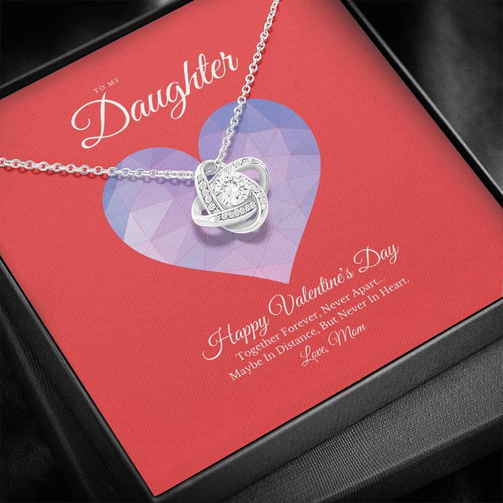 To My Daughter from Mom Valentine's Day Love Knot Necklace - KDadorn