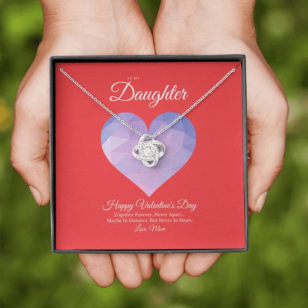To My Daughter from Mom Valentine's Day Love Knot Necklace - KDadorn