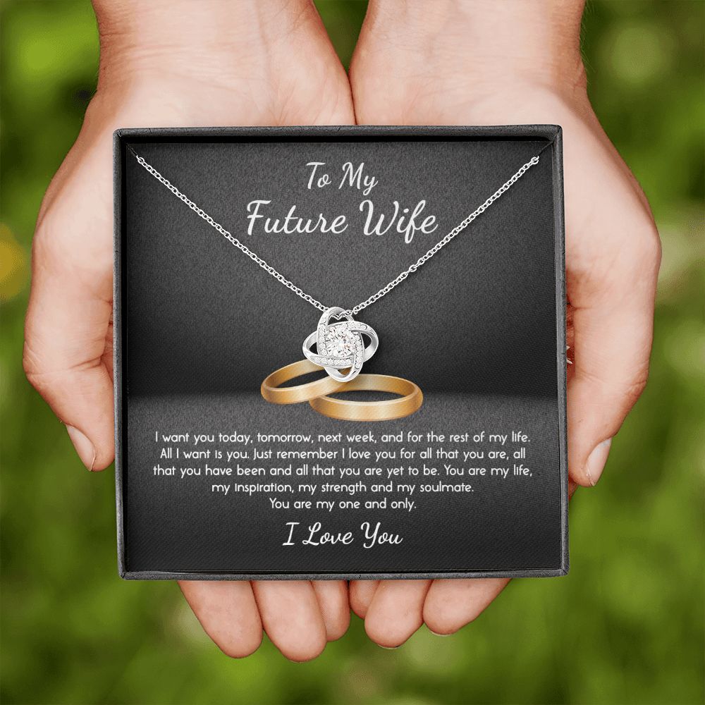 To My Future Wife My One and Only Love Knot Necklace - KDadorn