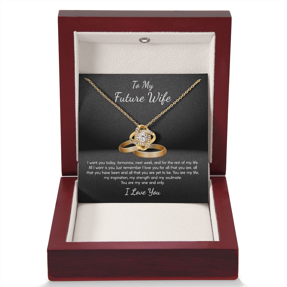 To My Future Wife My One and Only Love Knot Necklace - KDadorn