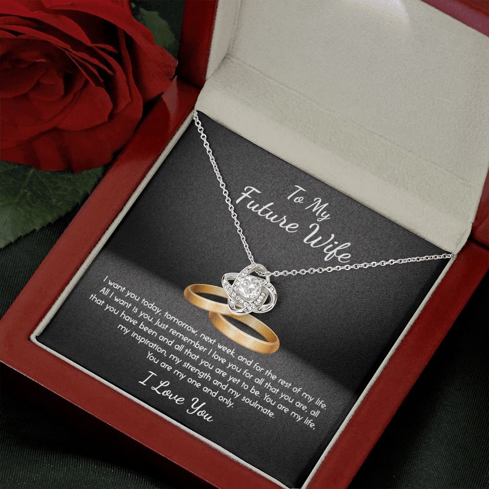 To My Future Wife My One and Only Love Knot Necklace - KDadorn