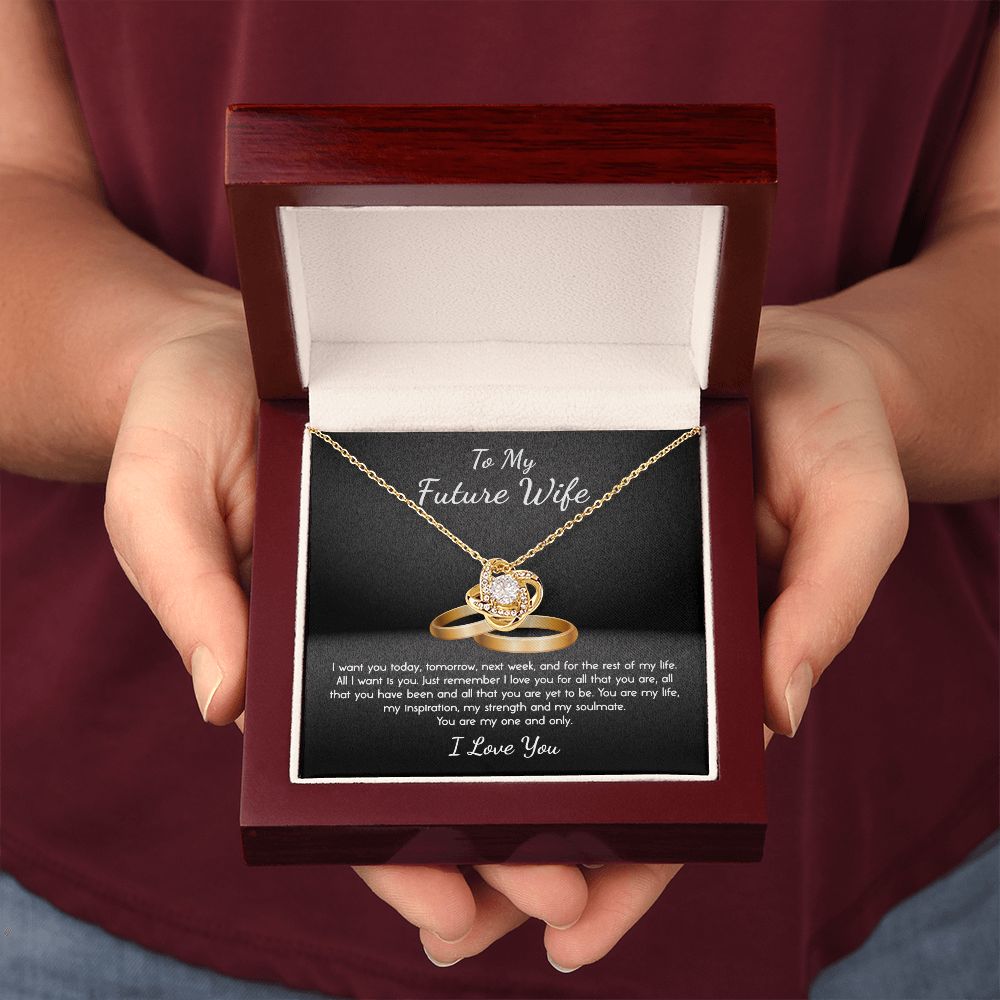 To My Future Wife My One and Only Love Knot Necklace - KDadorn
