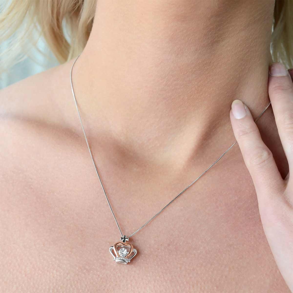To Badass Daughter If Fate Whispers To You Crown Necklace Gifts For Daughter From Parents - KDadorn