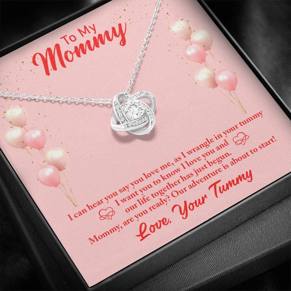 To My Mommy Love Your Tummy Love Knot Necklace - KDadorn