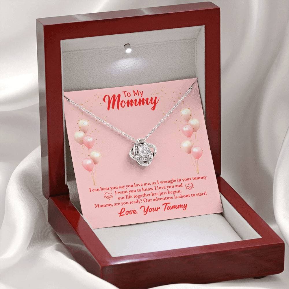 To My Mommy Love Your Tummy Love Knot Necklace - KDadorn
