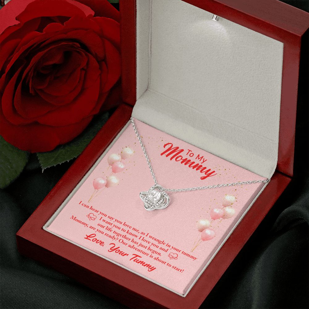 To My Mommy Love Your Tummy Love Knot Necklace - KDadorn