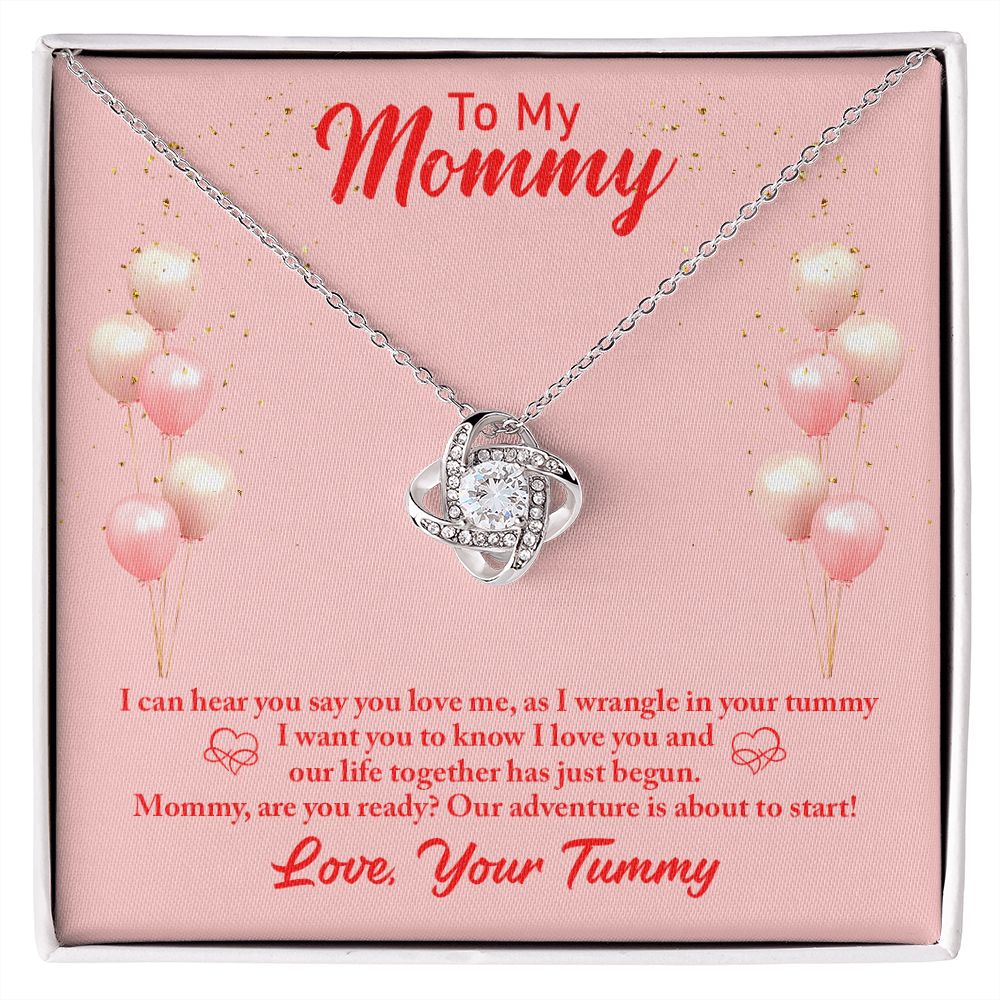 To My Mommy Love Your Tummy Love Knot Necklace - KDadorn