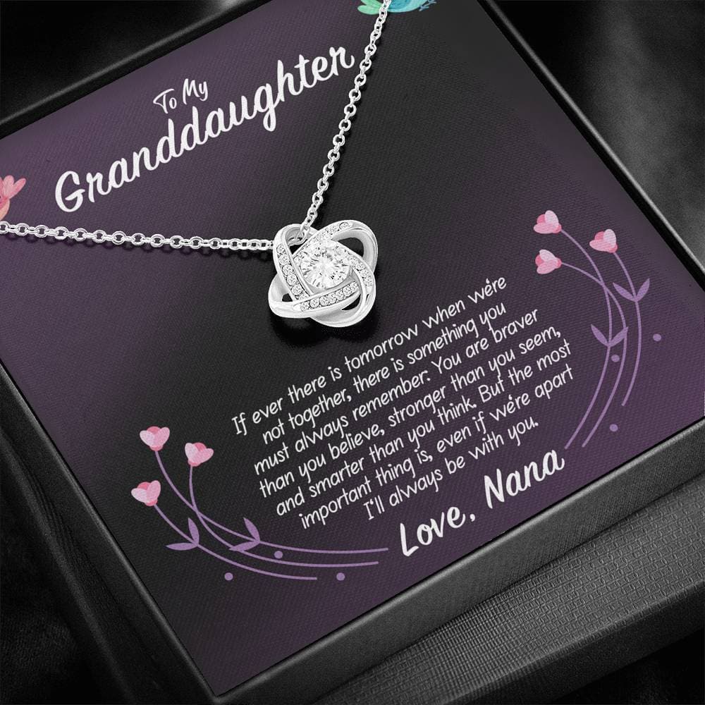 To My Granddaughter Love Nana Love Knot Necklace - KDadorn