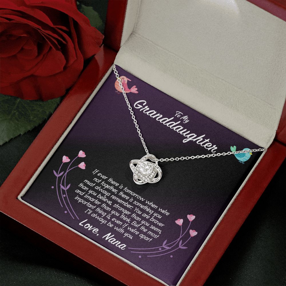 To My Granddaughter Love Nana Love Knot Necklace - KDadorn