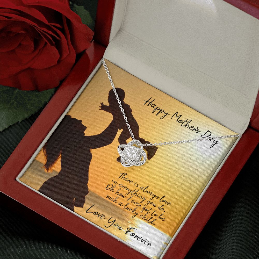 Love in Everything You Do Mother's Day Love Knot Necklace - KDadorn