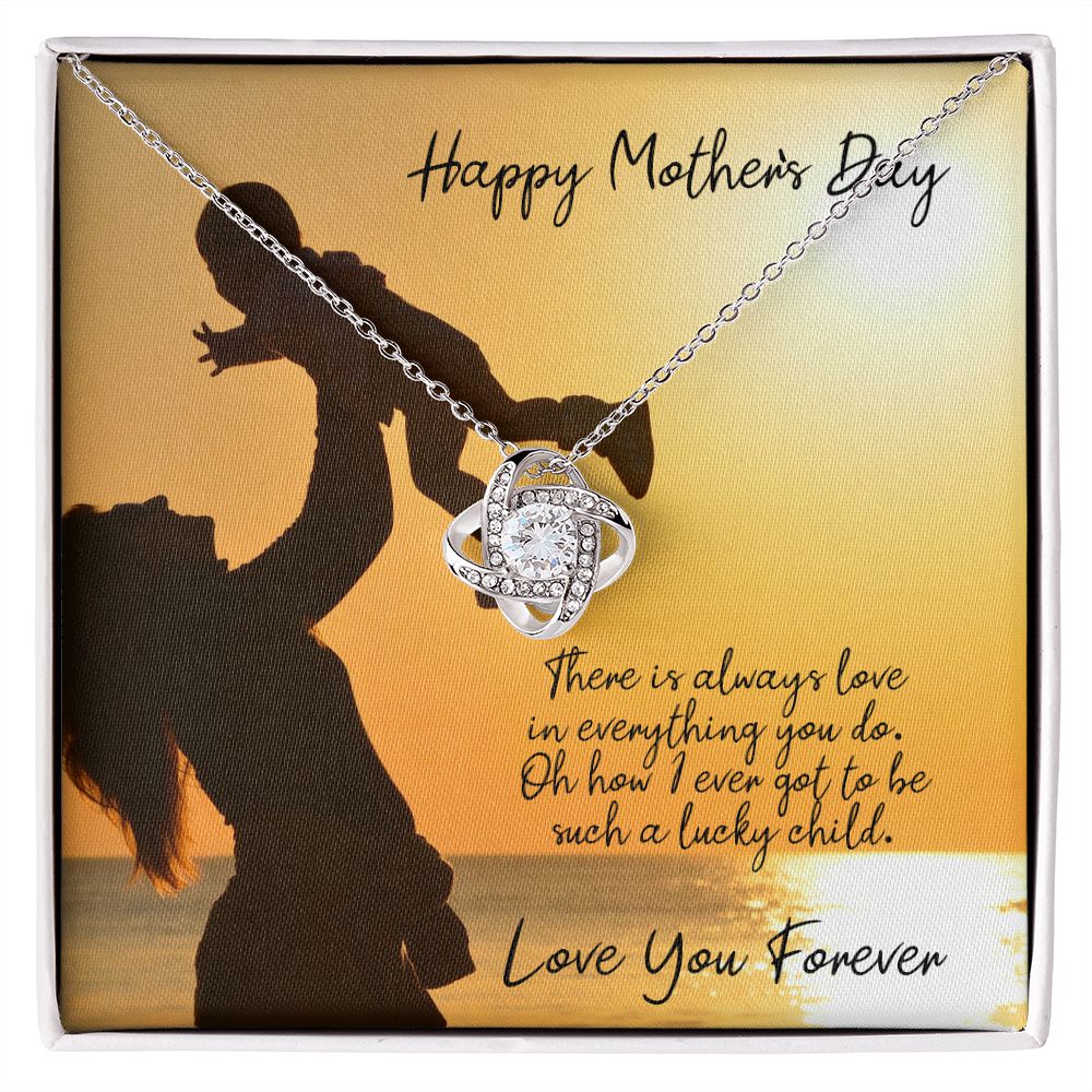 Love in Everything You Do Mother's Day Love Knot Necklace - KDadorn