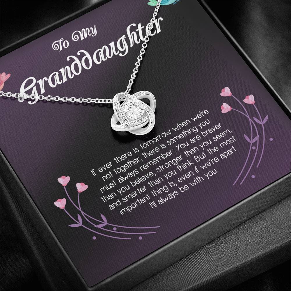 To My Granddaughter Love Knot Necklace - KDadorn