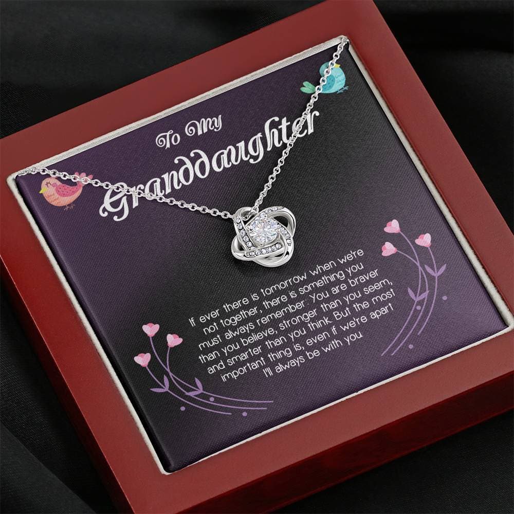 To My Granddaughter Love Knot Necklace - KDadorn