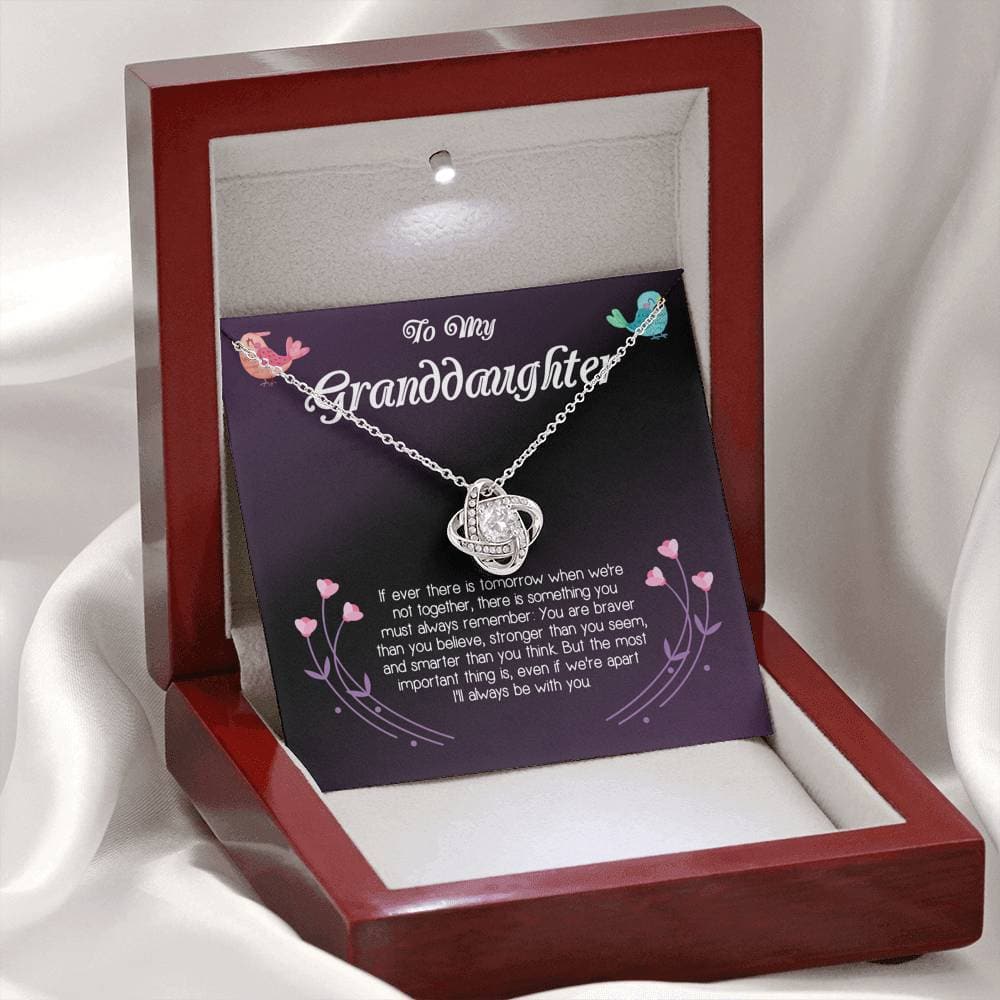To My Granddaughter Love Knot Necklace - KDadorn